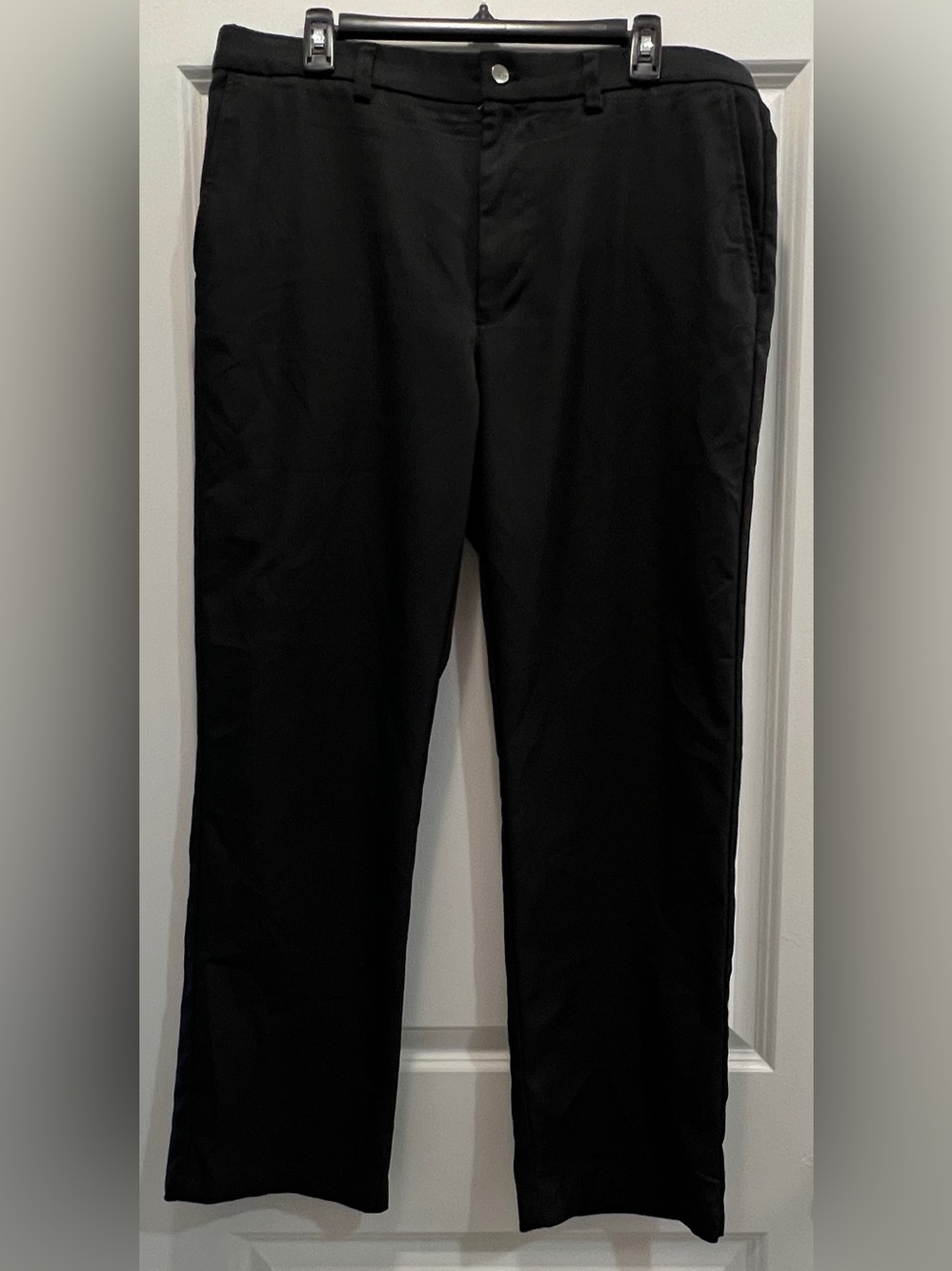 Callaway Men’s Black Stretch Tech Golf Pants 36x32 Straight Leg Grip Waistband